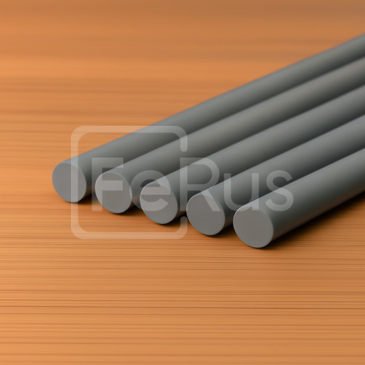 Стержень полиэтиленовый серый 125х2000 мм PP-H ТУ 22.21.10-011-17152852-2019